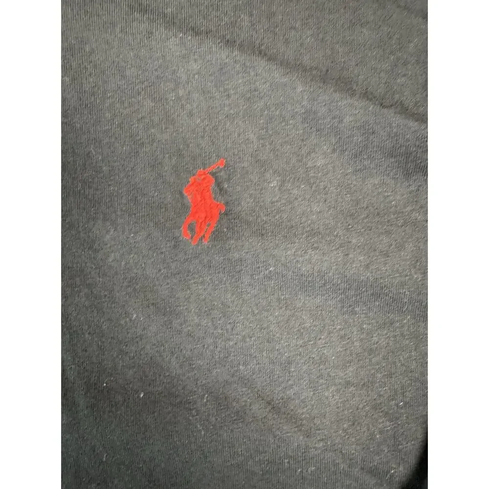 Polo Ralph Lauren Men’s XXL Black Long Sleeve T Shirt Red Pony Cotton